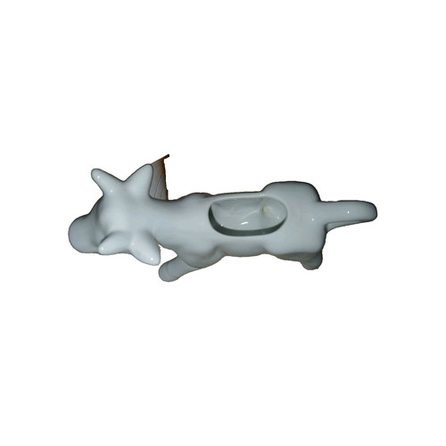 Vintage glazed ceramic cow - glazed,