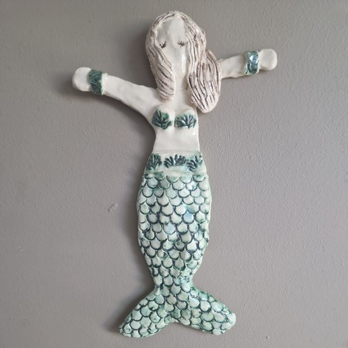 Ceramic mermaid 30cm - 30cm, to