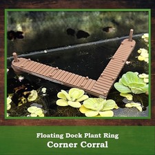 Floating Plant Corner Corral for Aquarium | Betta Filter Guard Dock Decor