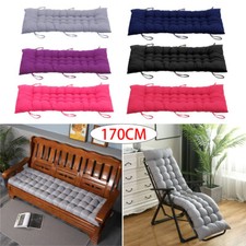 Garden Replacement Sun Lounger Cushion Pad Outdoor Chair Seat Recliner Cotton UK