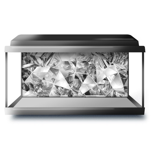 Fish tank background 90x45cm - tank,