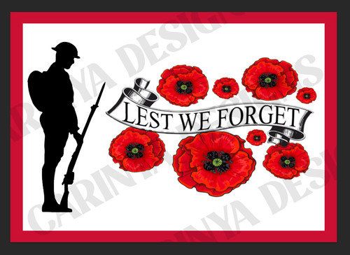 Remembrance day metal sign - remembrance,