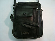 LEATHER SHOULDER BAG WITH WRIST HANDLE IDEAL 4 TRAVEL  