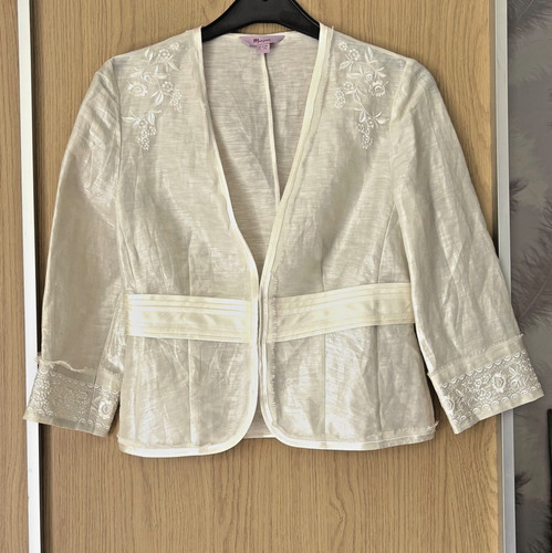 Monsoon silk linen cream - silk,