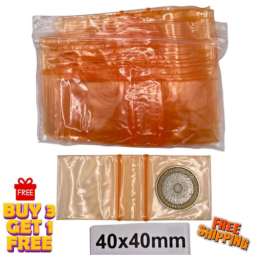 100 reusable 40x40mm orange - 100,
