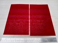Stained glass offcuts. Red