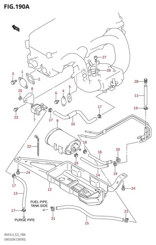 Suzuki genuine hose - suzuki, (7x12x600)