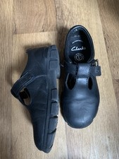 Children’s School Shoes Clark’s Size 10 F Black See Photos