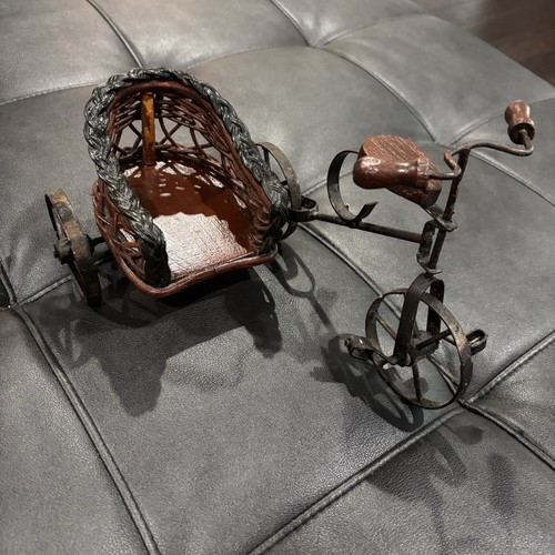 Vintage wooden wicker - &, iron