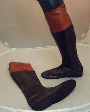 Leather Jockey Riding Boots Size 6