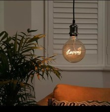 LED Filament Text Bulbs Edison