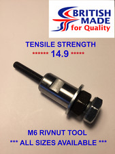   M6  Heavy Duty High Tensile (14.9)  Rivnut Rivet Nut Nutsert Tool **