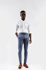 Men bright blue birdseye - blue,