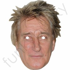 Rod Stewart Celebrity Card Face Mask - Ready To Wear - Fancy Dress