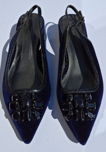 Blue velvet with black - m&s,