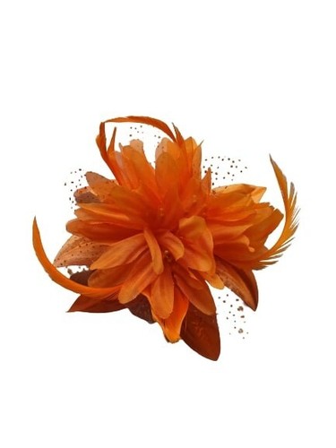 New orange flower feather - flower,
