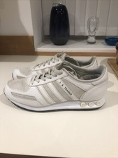 Mens Adidas LA Trainer All White Trainers Size 10