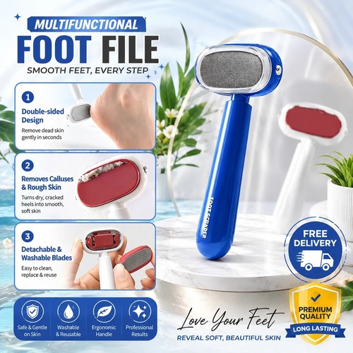 Double sided foot - scraper, for