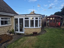 Conservatory white upvc with - conservatory,