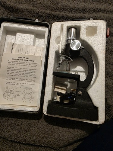 Vintage students microscope - students,