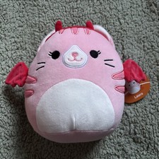 Squishmallows  7.5” Laura The Pink Devil Cat Halloween 2024 BNWT