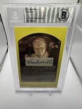 Babe Ruth Signed Autographed Full Signature HOF Plaque BECKETT AUTHENTIC