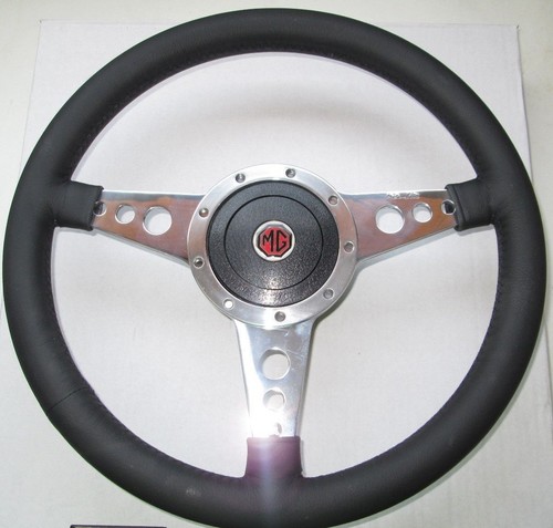 New leather steering wheel - 14",