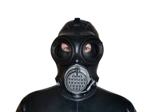 Black rubber fetish - cm-7m, gas