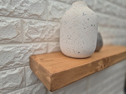 Rustic wooden shelf handmade - rustic,