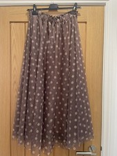 Women’s taupe spotted  Tulle