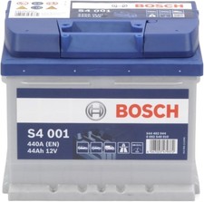 Bosch S4 001 Car Battery 44 A/h 440 A - 12 V Battery, Type 063, Lead-acid for N