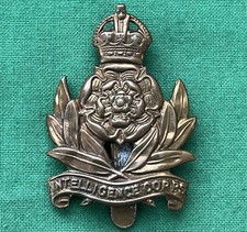 The Intelligence Corps "KC" ~ 100% Genuine 'WW2' British Military Army Cap Badge