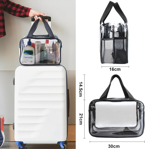 Clear toiletry bag extra large - bag,
