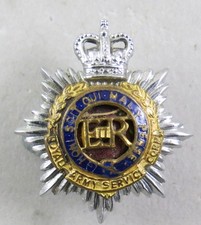 Military Q/C  Enamel Gilt W/M Badge Royal Army Service Corps British Army