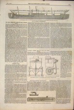 Original Old Antique Print