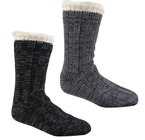 Mens thermal slipper socks - socks, non