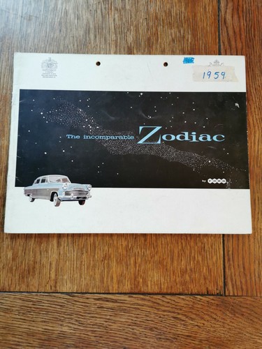 1959 ford zodiac car - car, catalogue