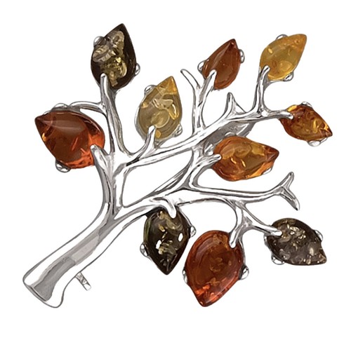 Tree life brooch mixed - tree, of