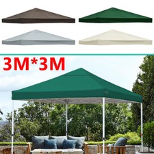 3x3M 1-Tier Waterproof Gazebo Top Replacement Canopy Sunshade Patio Garden Cover