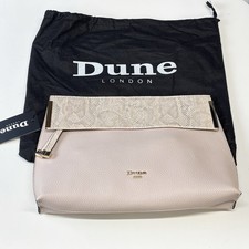 Dune Clutch Bag In Blush Metal