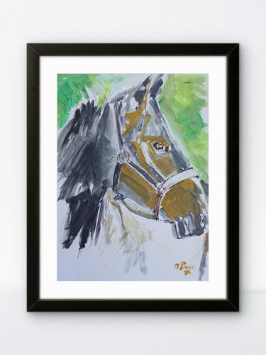 Original horse portrait - original,