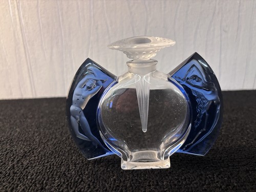 Lalique crystal perfume bottle - perfume,