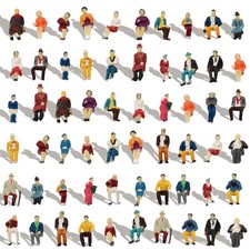 50x Mixed Painted Model Trains