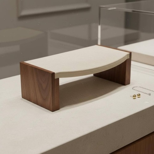 Walnut jewelry display set - jewelry,