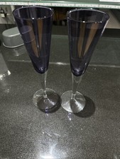 Set of 2 Purple Prosecco Glasses