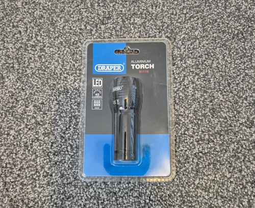 Draper aluminium hand torch - aluminium,