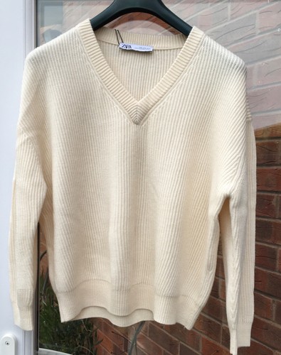 Bnwt zara ecru merino 100 - ecru, 100%