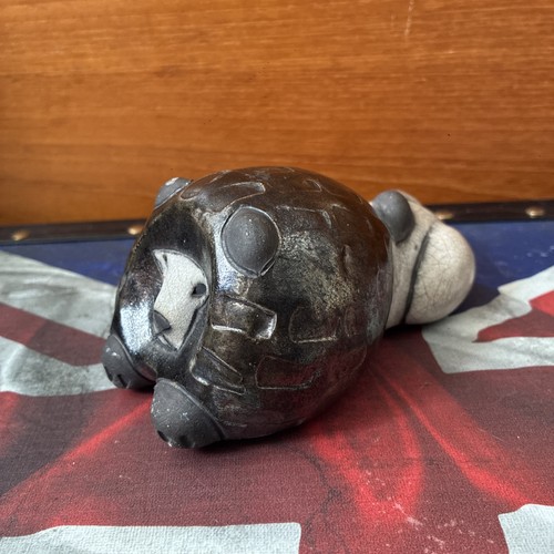 Vintage raku lion - raku, studio