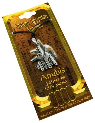Pewter pendant egyptian anubis - egyptian,