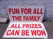 Quirky unusual Sideshow Fairground Funfair Circus ride Sign
